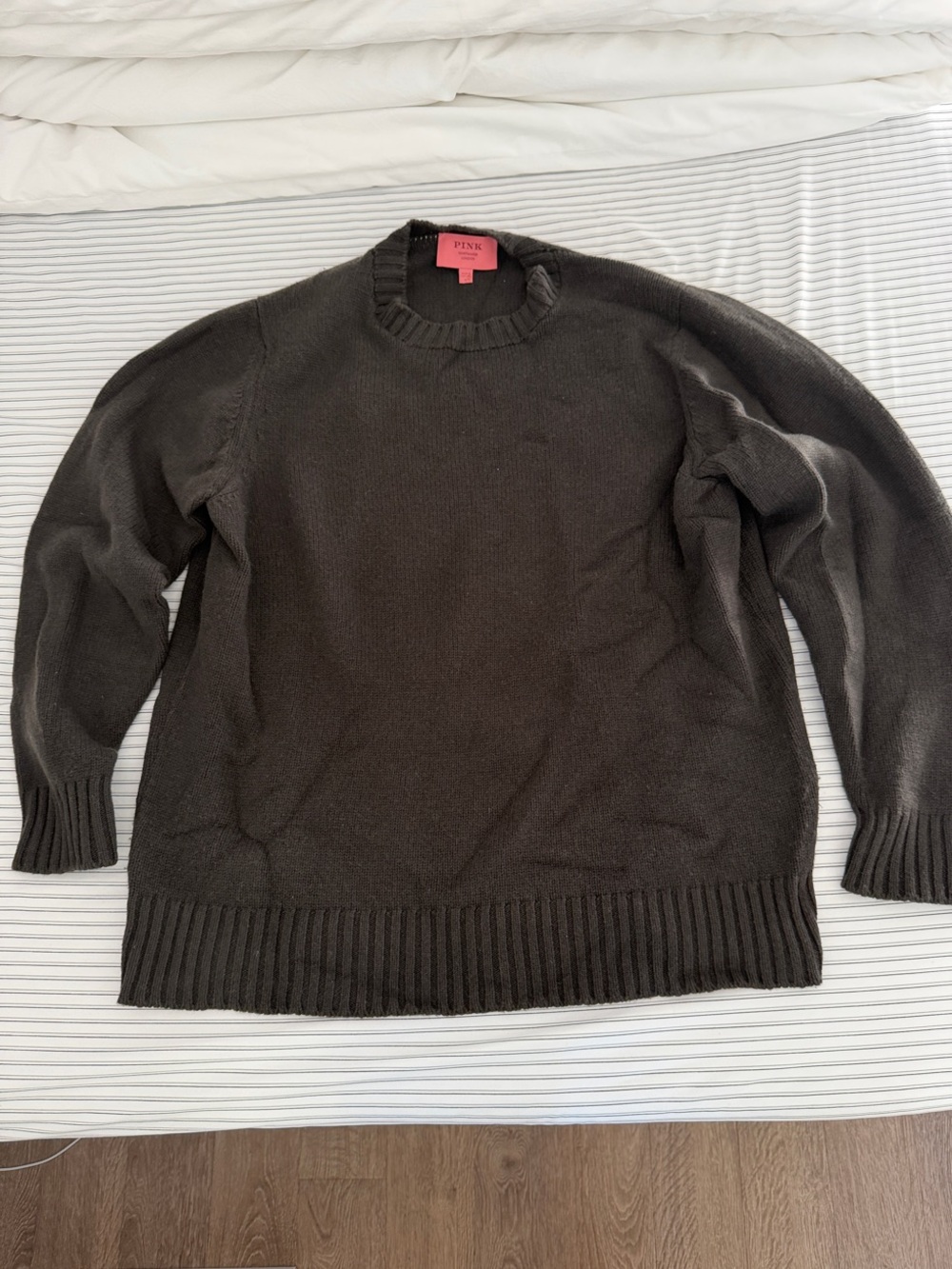 Thomas Pink Men's Dark Brown Crewneck Sweater
